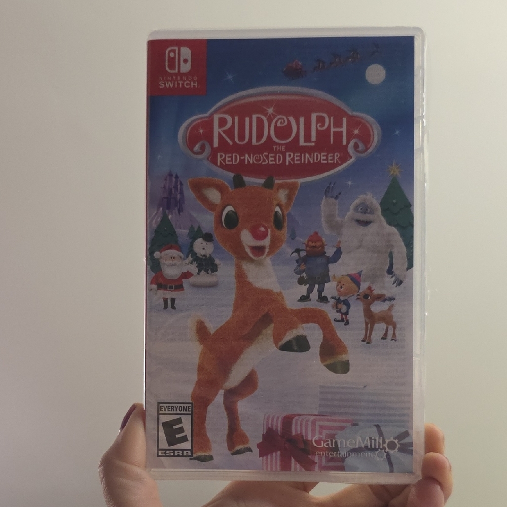 Nintendo Switch Rudolph the Red-Nosed Reindeer Game - Blue and Red
